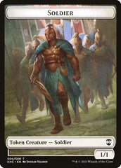 Bird (005) // Soldier Double-Sided Token [Kaldheim Commander Tokens] | Tables and Towers