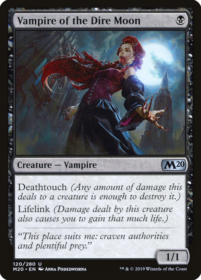 Vampire of the Dire Moon [Core Set 2020] | Tables and Towers