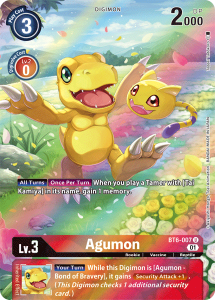 Agumon [BT6-007] (Alternate Art) [Double Diamond] | Tables and Towers