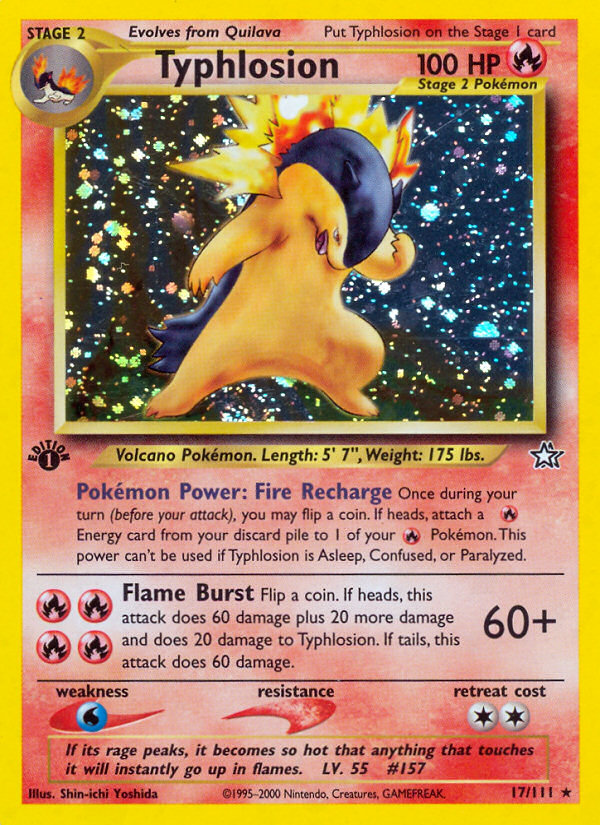 Typhlosion (17/111) [Neo Genesis 1st Edition] | Tables and Towers