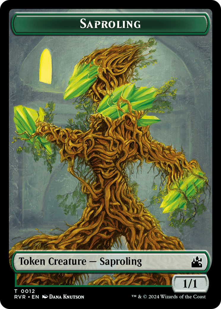 Saproling // Goblin (0009) Double-Sided Token [Ravnica Remastered Tokens] | Tables and Towers