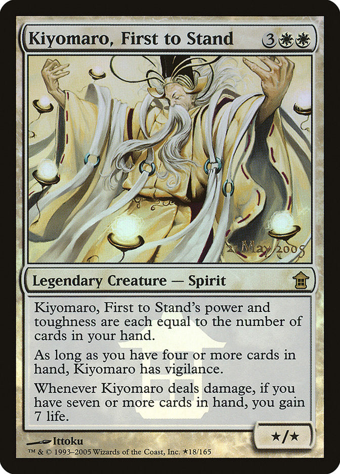 Kiyomaro, First to Stand [Saviors of Kamigawa Promos] | Tables and Towers