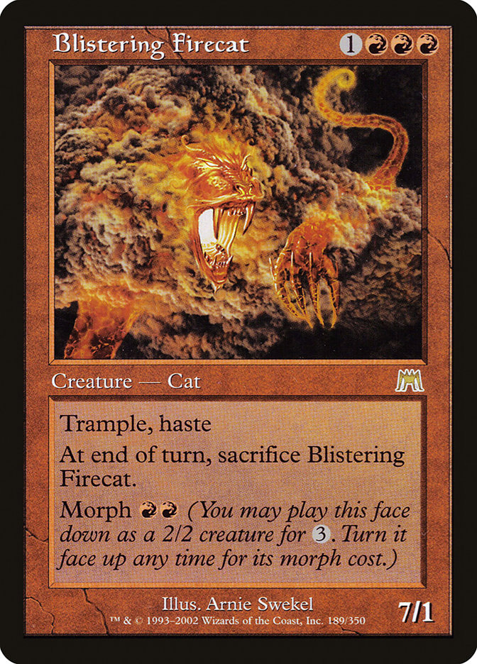 Blistering Firecat [Onslaught] | Tables and Towers