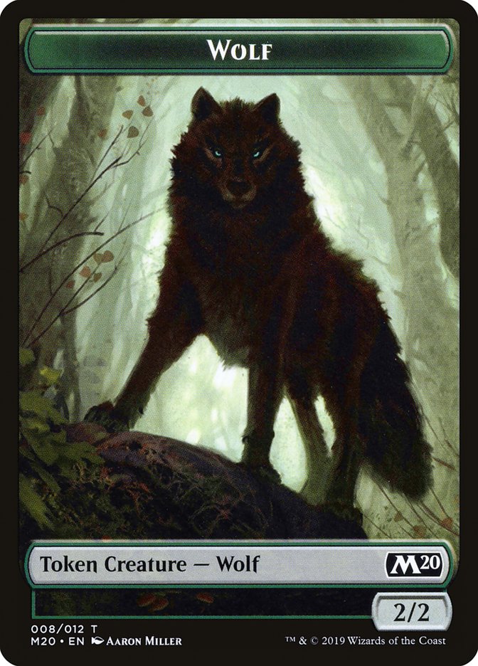 Zombie // Wolf Double-Sided Token [Game Night 2019 Tokens] | Tables and Towers