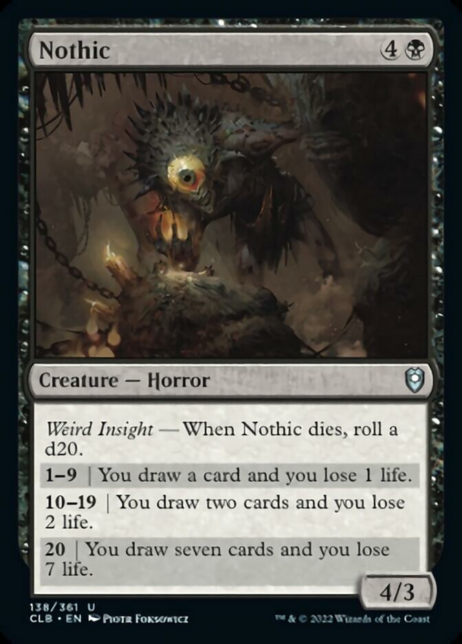 Nothic [Commander Legends: Battle for Baldur's Gate] | Tables and Towers