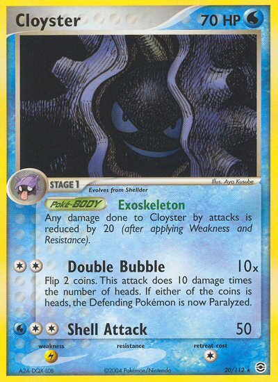 Cloyster (20/112) [EX: FireRed & LeafGreen] | Tables and Towers