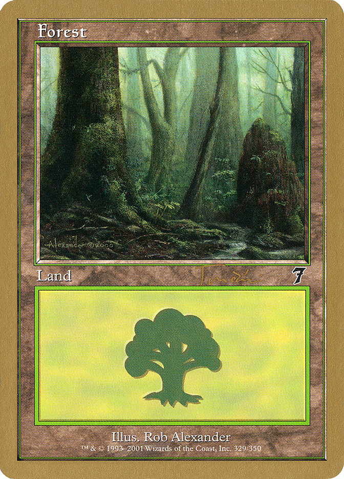 Forest (jt329) (Jan Tomcani) [World Championship Decks 2001] | Tables and Towers