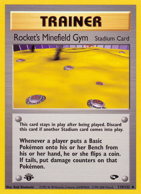 Rocket's Minefield Gym (119/132) [Gym Challenge 1st Edition] | Tables and Towers