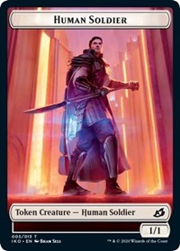 Human Soldier (005) // Zombie Double-Sided Token [Commander 2020 Tokens] | Tables and Towers