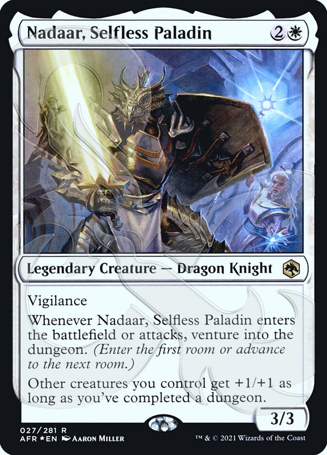 Nadaar, Selfless Paladin (Ampersand Promo) [Dungeons & Dragons: Adventures in the Forgotten Realms Promos] | Tables and Towers