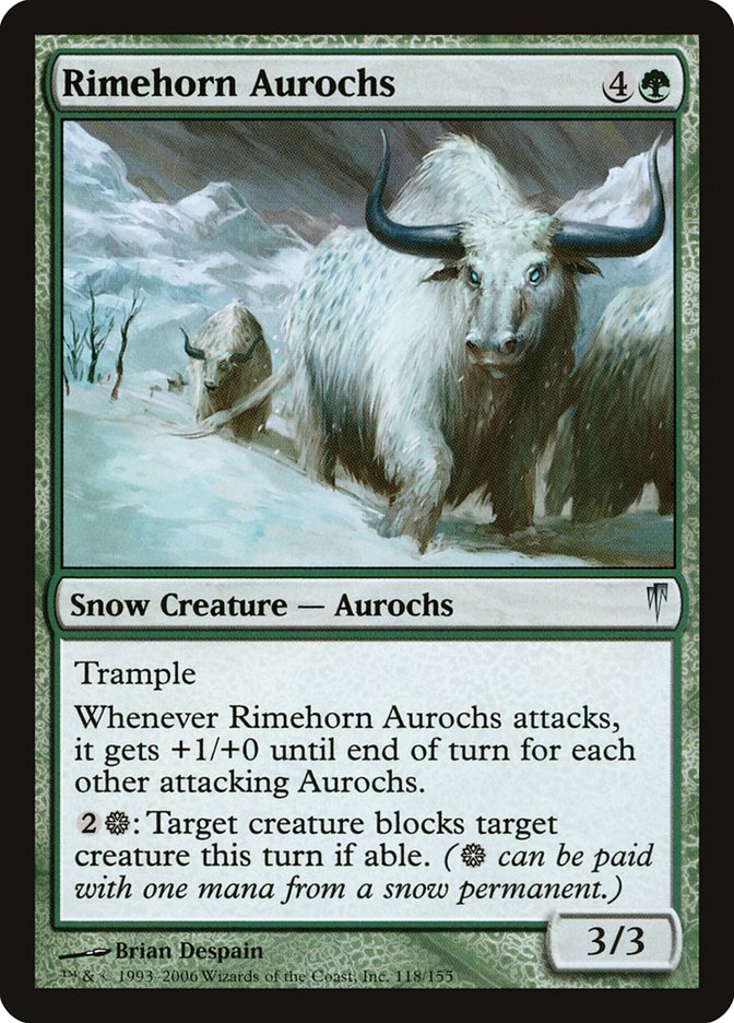 Rimehorn Aurochs [Coldsnap] | Tables and Towers