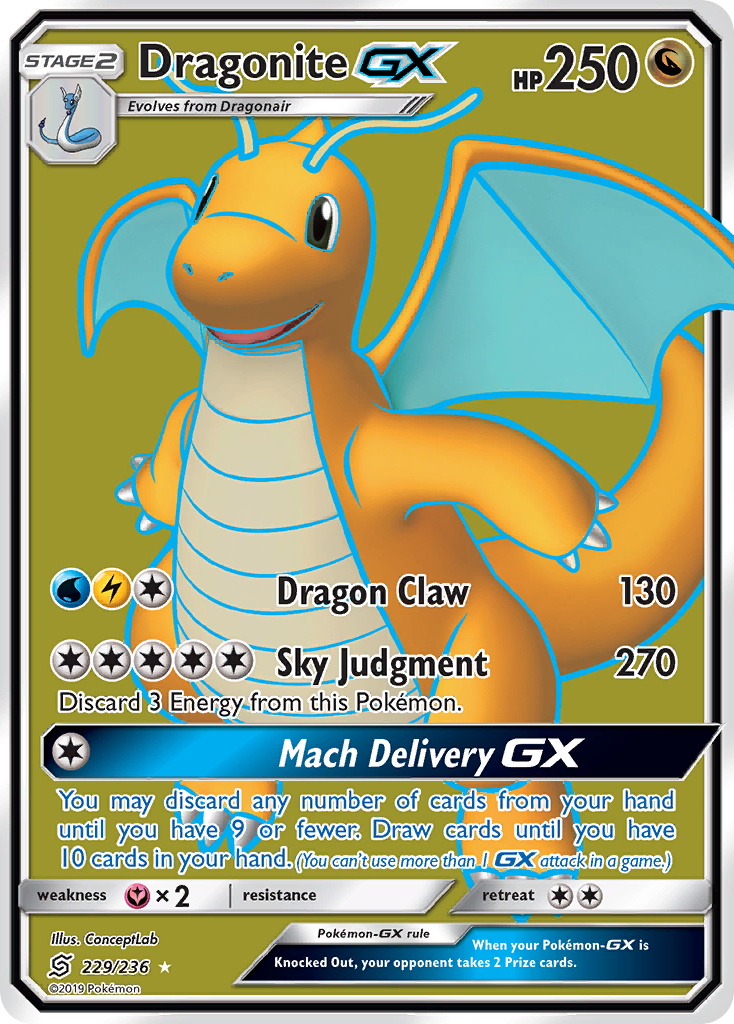 Dragonite GX (229/236) [Sun & Moon: Unified Minds] | Tables and Towers