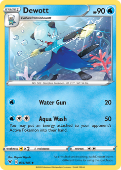 Dewott (034/185) [Sword & Shield: Vivid Voltage] | Tables and Towers