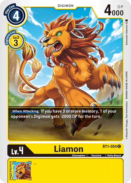 Liamon [BT1-054] [Release Special Booster Ver.1.0] | Tables and Towers