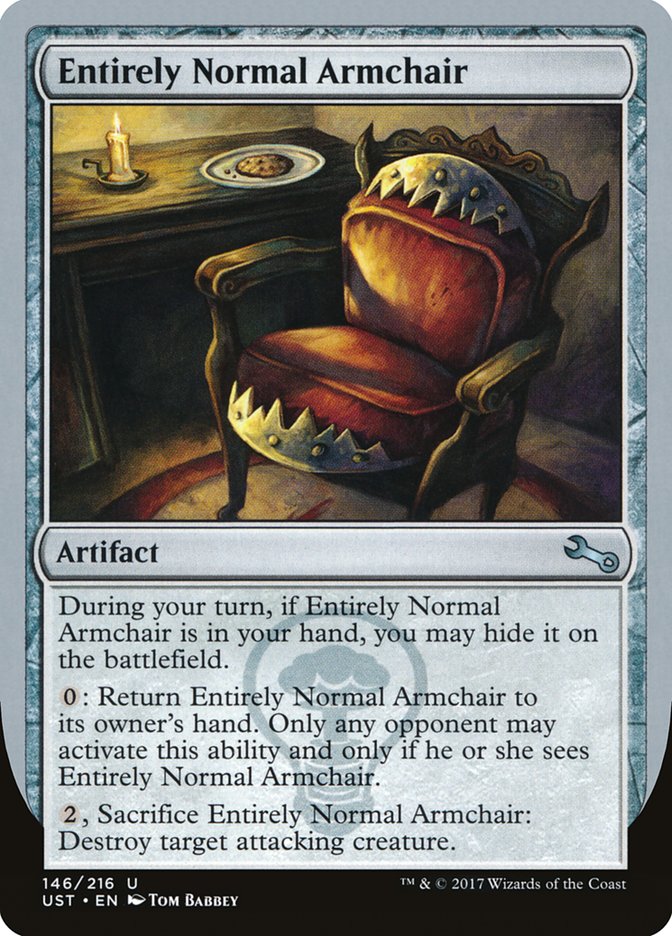 Entirely Normal Armchair [Unstable] | Tables and Towers