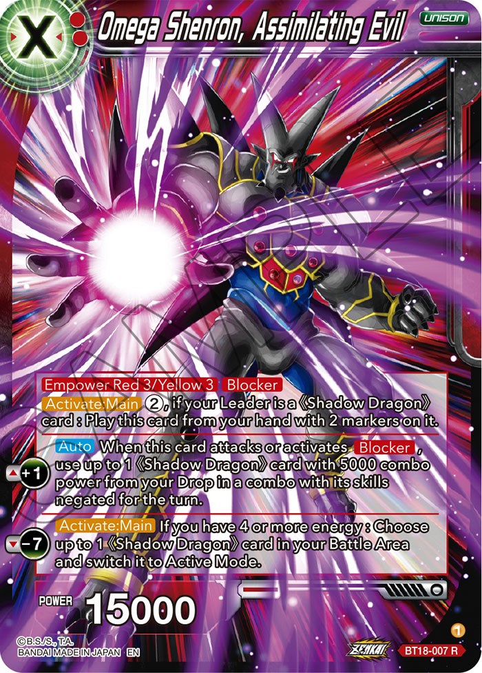 Omega Shenron, Assembling Evil (BT18-007) [Dawn of the Z-Legends] | Tables and Towers