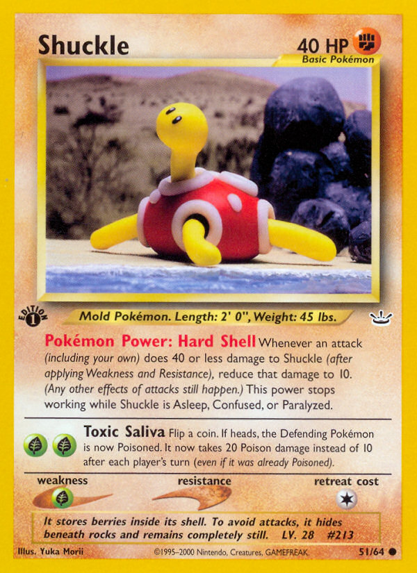 Shuckle (51/64) [Neo Revelation 1st Edition] | Tables and Towers