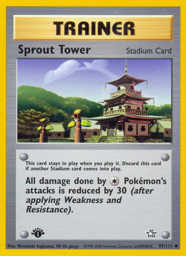 Sprout Tower (97/111) [Neo Genesis 1st Edition] | Tables and Towers