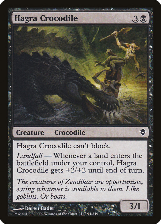 Hagra Crocodile [Zendikar] | Tables and Towers