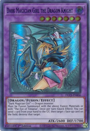 Dark Magician Girl the Dragon Knight (Alternate Art) (Green) [DLCS-EN006] Ultra Rare | Tables and Towers