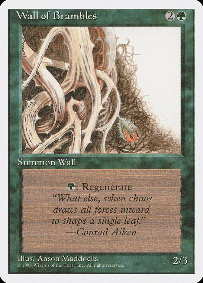 Wall of Brambles [Fourth Edition] | Tables and Towers