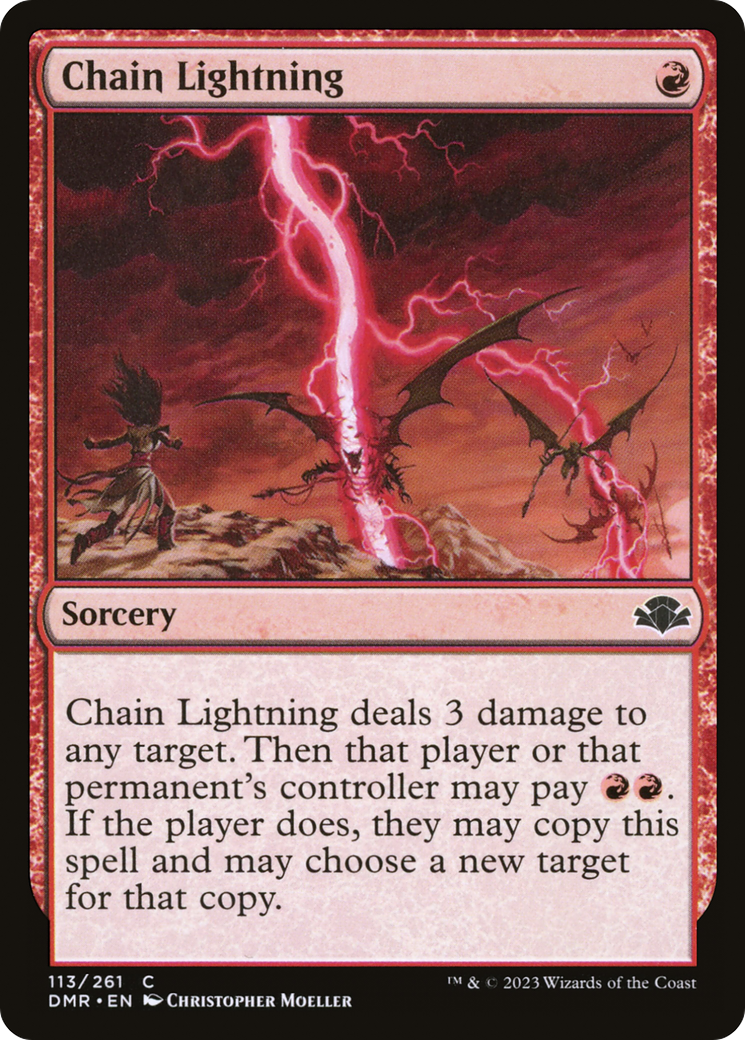 Chain Lightning [Dominaria Remastered] | Tables and Towers