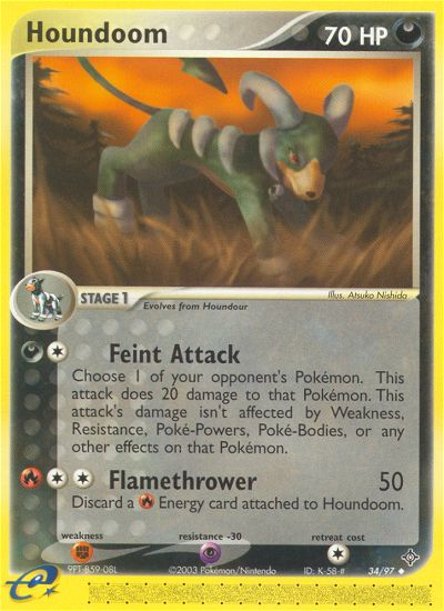 Houndoom (34/97) [EX: Dragon] | Tables and Towers