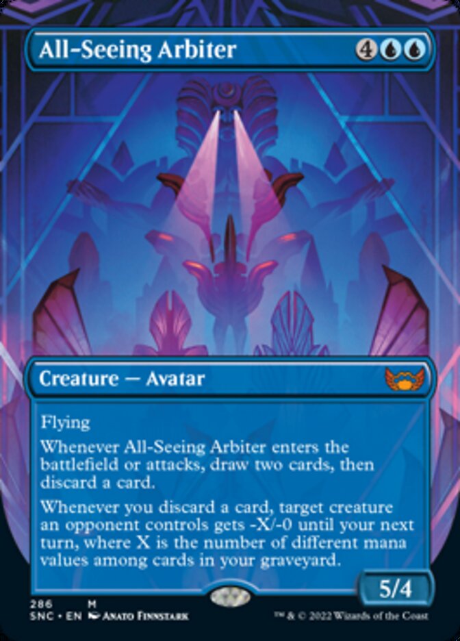 All-Seeing Arbiter (Borderless Alternate Art) [Streets of New Capenna] | Tables and Towers