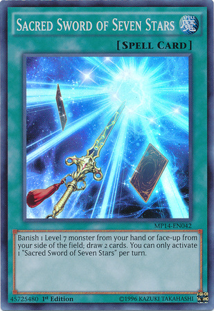 Sacred Sword of Seven Stars [MP14-EN042] Super Rare | Tables and Towers