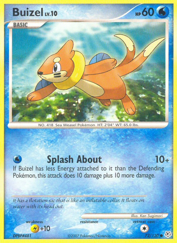 Buizel (72/130) [Diamond & Pearl: Base Set] | Tables and Towers