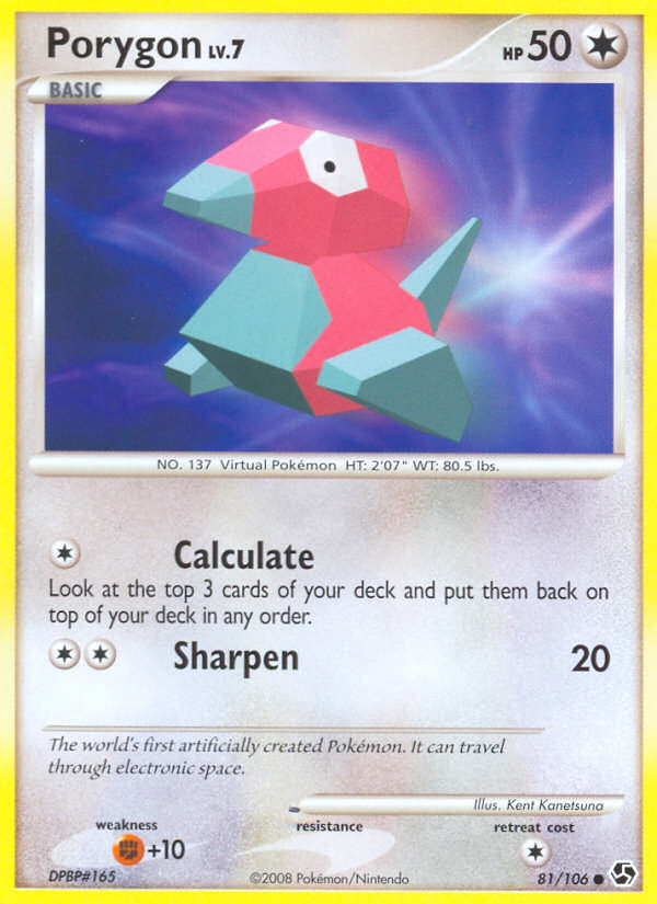 Porygon (81/106) [Diamond & Pearl: Great Encounters] | Tables and Towers