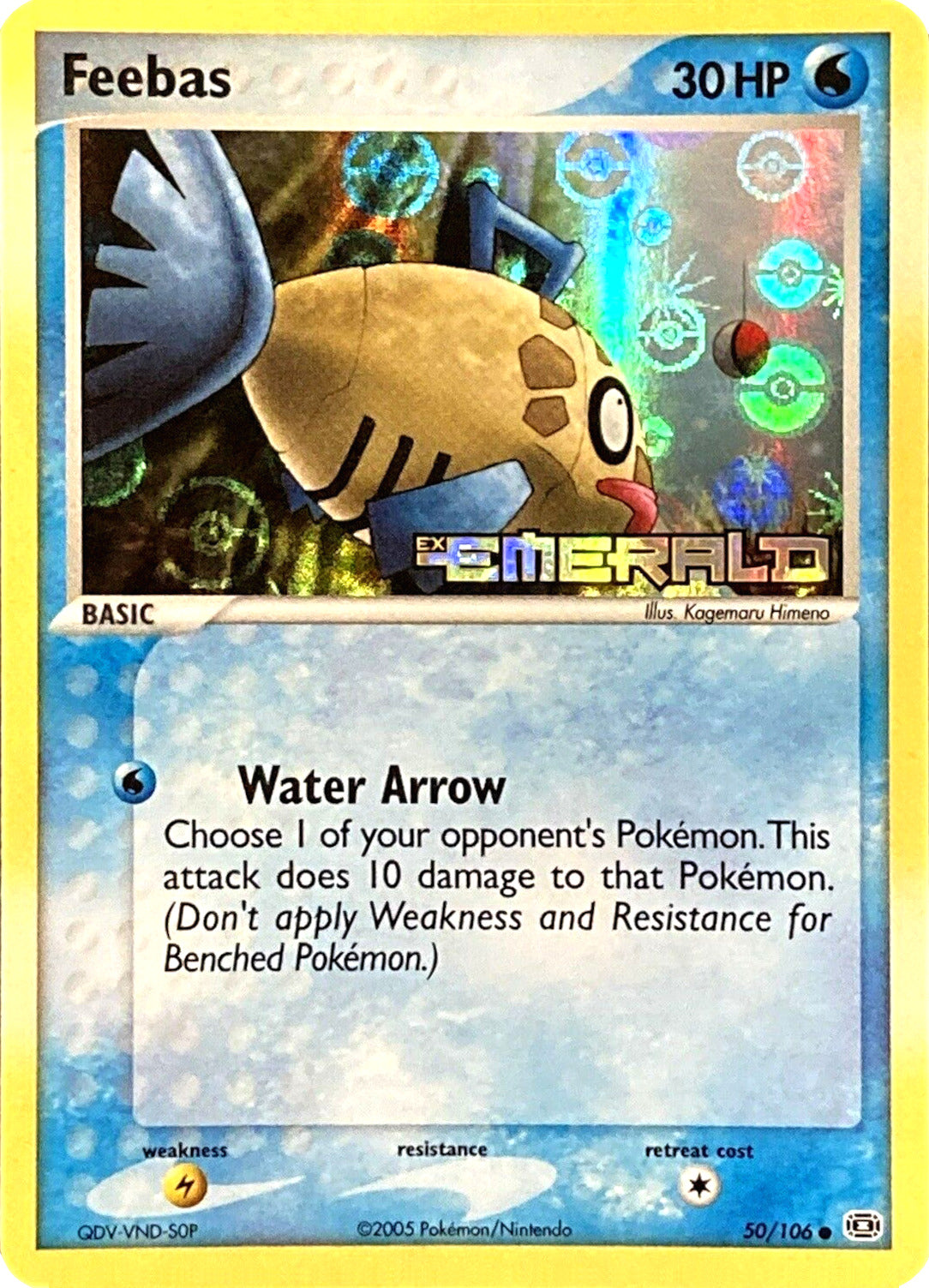 Feebas (50/106) (Stamped) [EX: Emerald] | Tables and Towers