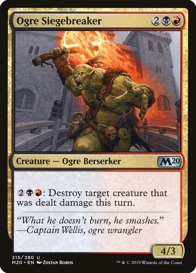 Ogre Siegebreaker [Core Set 2020] | Tables and Towers