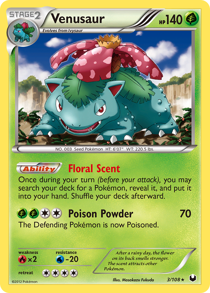 Venusaur (3/108) [Black & White: Dark Explorers] | Tables and Towers