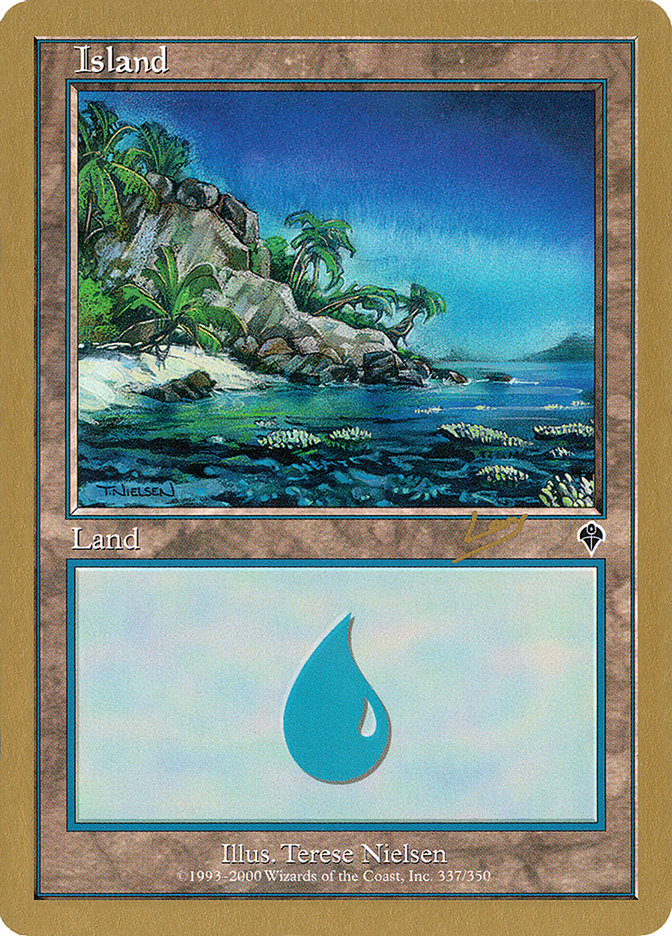 Island (rl337a) (Raphael Levy) [World Championship Decks 2002] | Tables and Towers