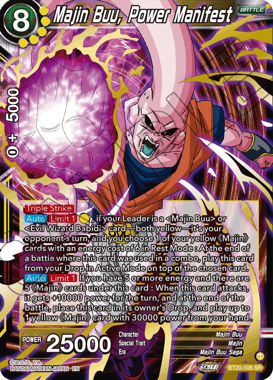 Majin Buu, Power Manifest (BT20-106) [Power Absorbed] | Tables and Towers