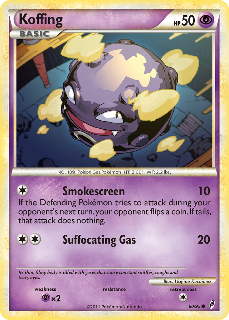 Koffing (60/95) [HeartGold & SoulSilver: Call of Legends] | Tables and Towers