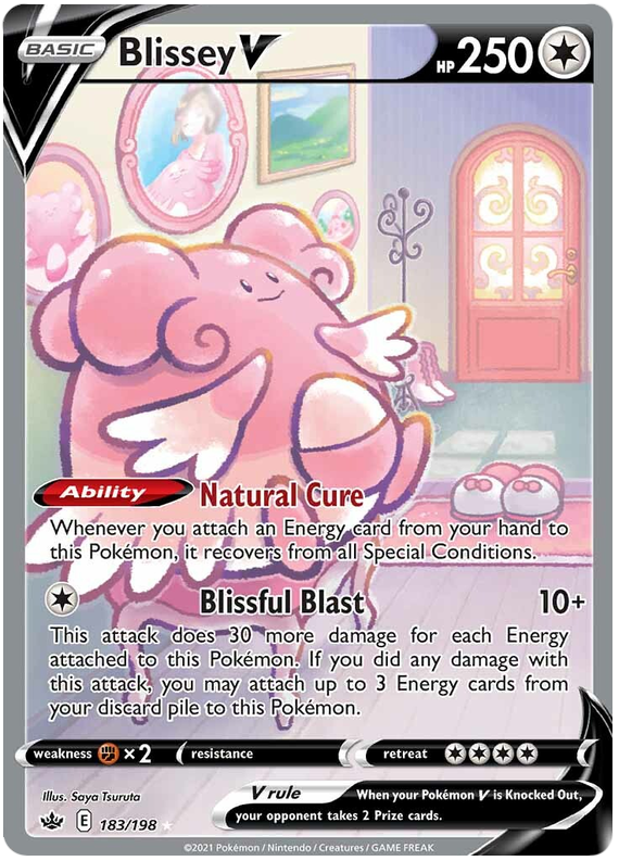 Blissey V (183/198) [Sword & Shield: Chilling Reign] | Tables and Towers