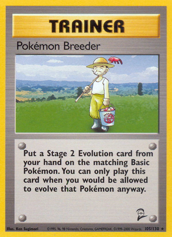 Pokemon Breeder (105/130) [Base Set 2] | Tables and Towers