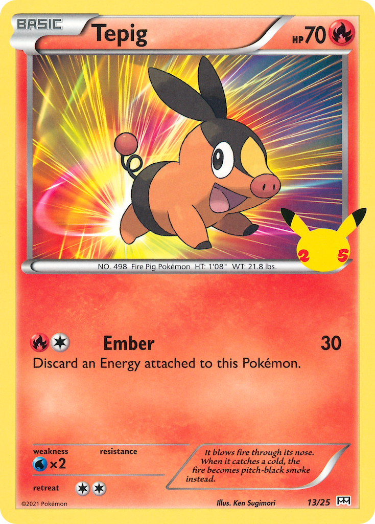 Tepig (13/25) [McDonald's 25th Anniversary] | Tables and Towers