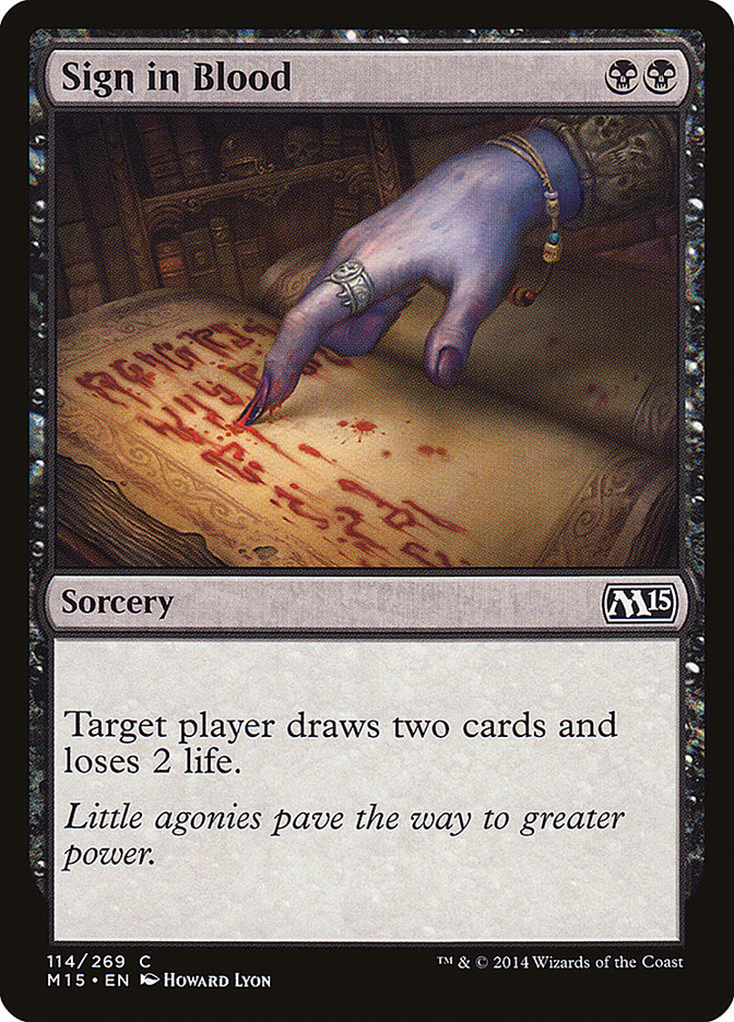 Sign in Blood [Magic 2015] | Tables and Towers