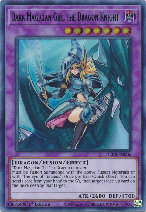 Dark Magician Girl the Dragon Knight (Blue) [DLCS-EN006] Ultra Rare | Tables and Towers