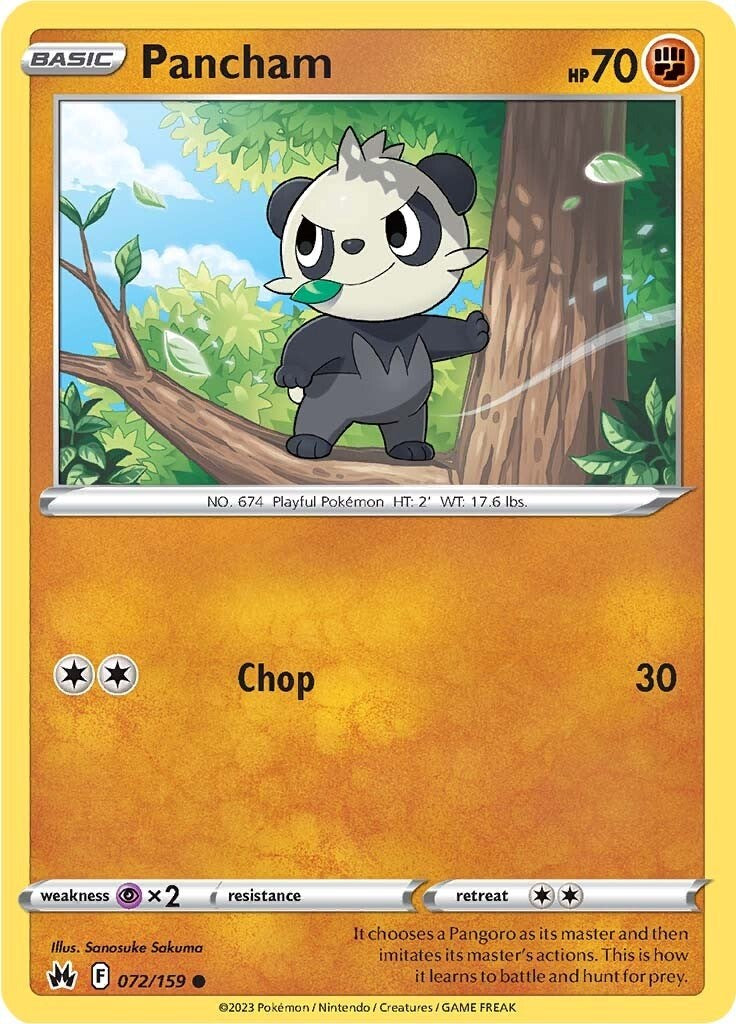 Pancham (072/159) [Sword & Shield: Crown Zenith] | Tables and Towers