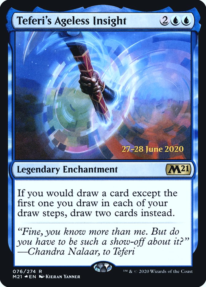 Teferi's Ageless Insight [Core Set 2021 Prerelease Promos] | Tables and Towers