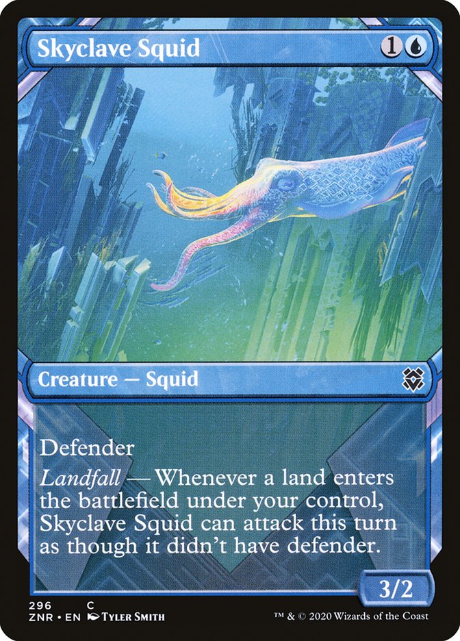 Skyclave Squid (Showcase) [Zendikar Rising] | Tables and Towers