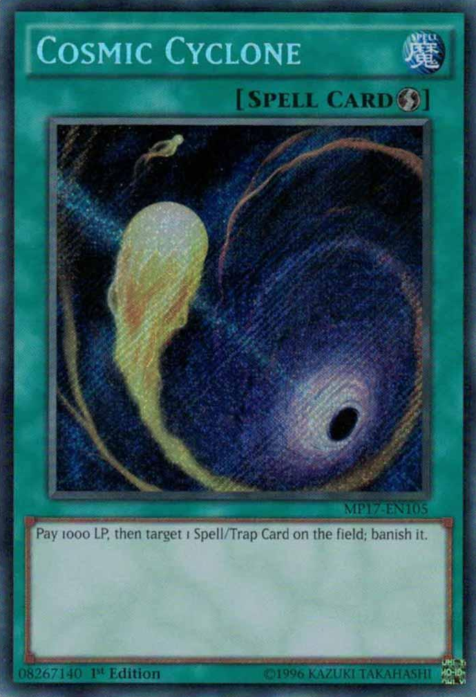 Cosmic Cyclone [MP17-EN105] Secret Rare | Tables and Towers