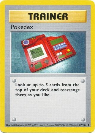 Pokedex (87/102) [Base Set Shadowless Unlimited] | Tables and Towers