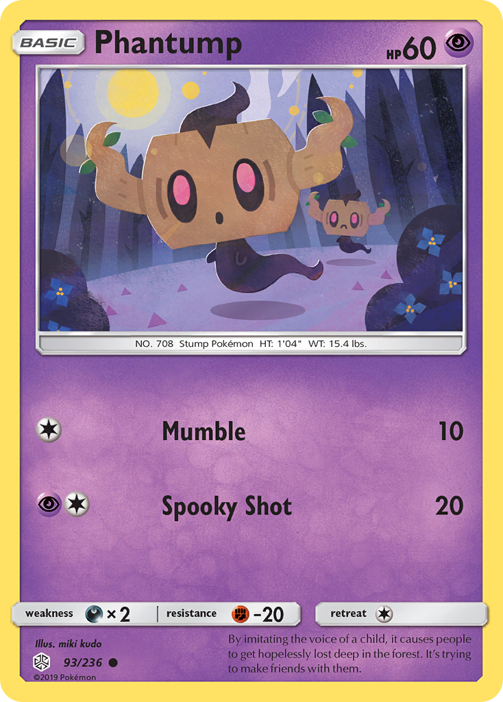 Phantump (93/236) [Sun & Moon: Cosmic Eclipse] | Tables and Towers