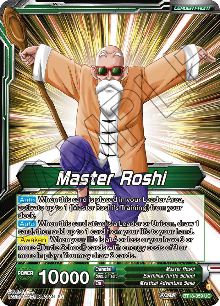 Master Roshi // Son Goku, Krillin, Yamcha, & Master Roshi, Reunited (BT18-059) [Dawn of the Z-Legends Prerelease Promos] | Tables and Towers