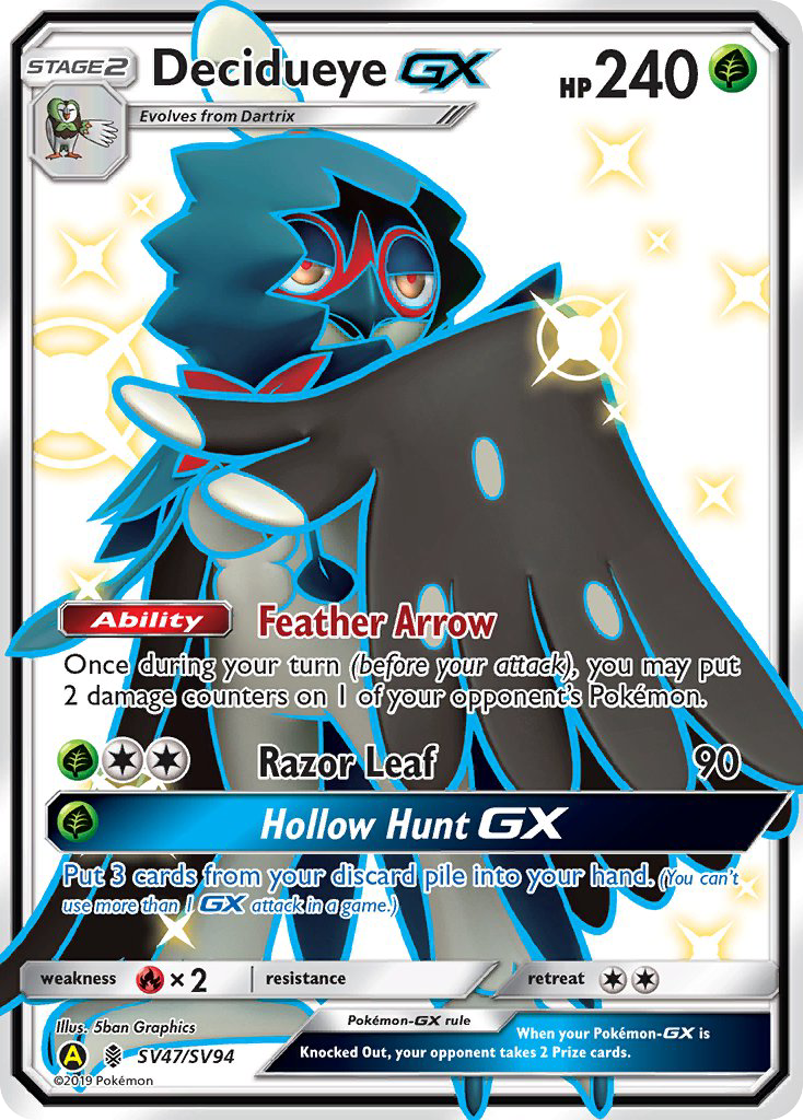 Decidueye GX (SV47/SV94) [Sun & Moon: Hidden Fates - Shiny Vault] | Tables and Towers